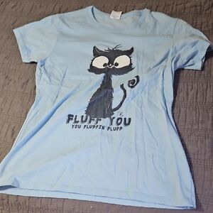 Fluff You You Fluffin' Fluff Cat Graphic T-Shirt